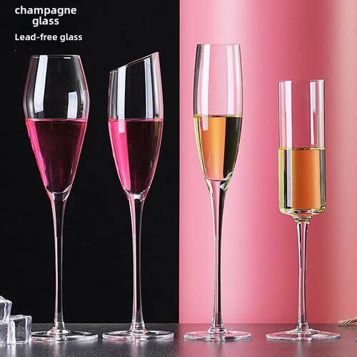 2Pcs Wine Party White Champagne Coupes Cocktail Glass Champa