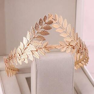 Greek Roman Goddess Olive Leaf Metal Headbands Headdress Bri
