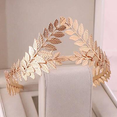 Greek Roman Goddess Olive Leaf Metal Headbands Headdress Bri