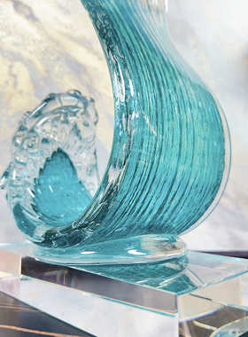 风生水起摆饰客厅玄关家居招财乔迁装饰品酒柜祈福酒店开业家居办