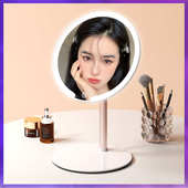 WG6Q镜子led带灯台式 桌面可立家用学生宿舍智能美妆镜轻奢