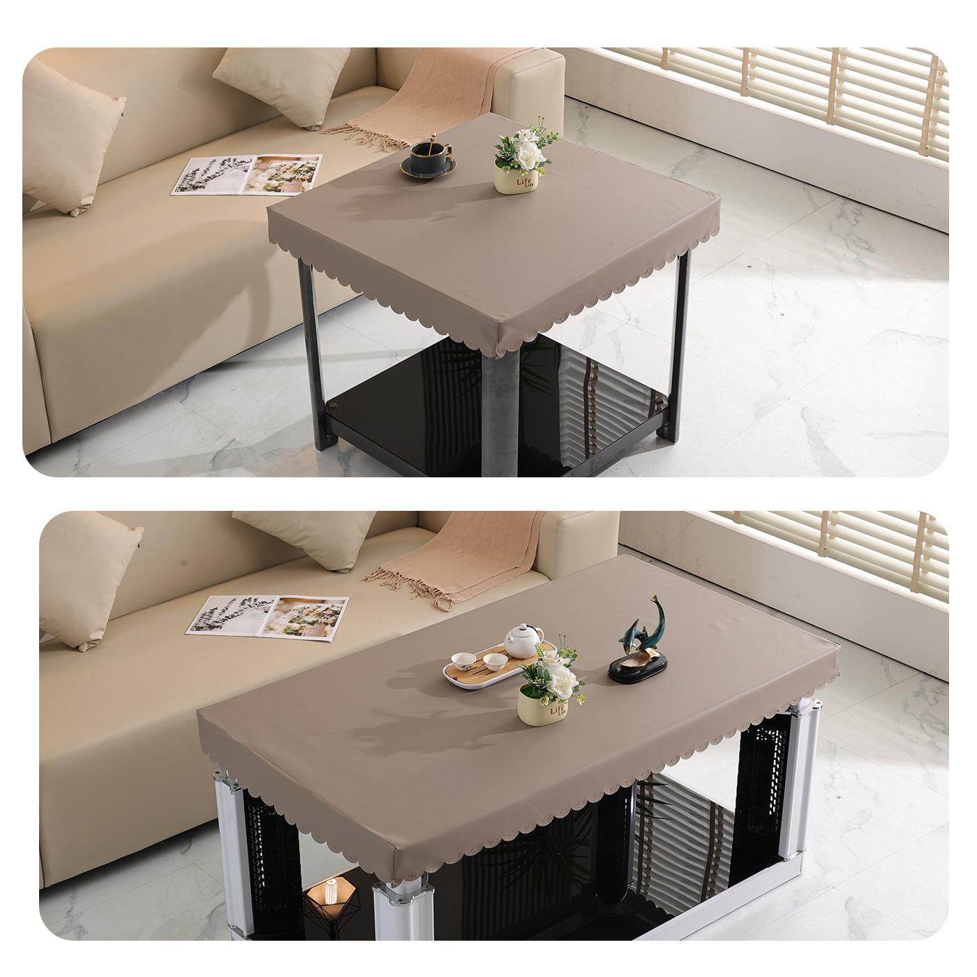 桌布防水防油防烫免洗皮革餐桌垫四方烤火桌防水皮罩套简约耐高温,居家布艺,床头罩,淘宝优惠券,粉丝福利购,淘宝优惠卷