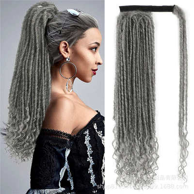 自由女神马尾 假发女时尚百搭改变造型20inch钩针发马尾辫子