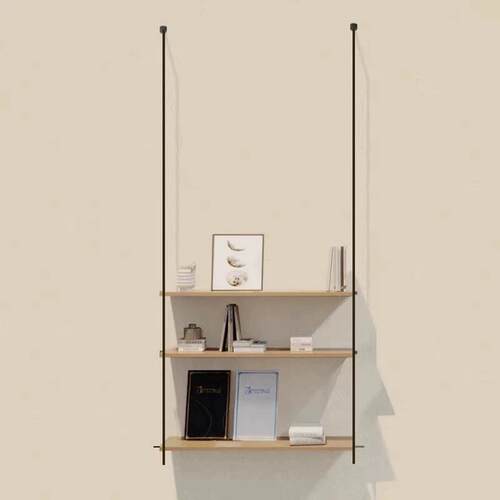 极简吊架置物架悬挂展示架隔板吊柜吊顶书架墙上壁挂架创意装饰架