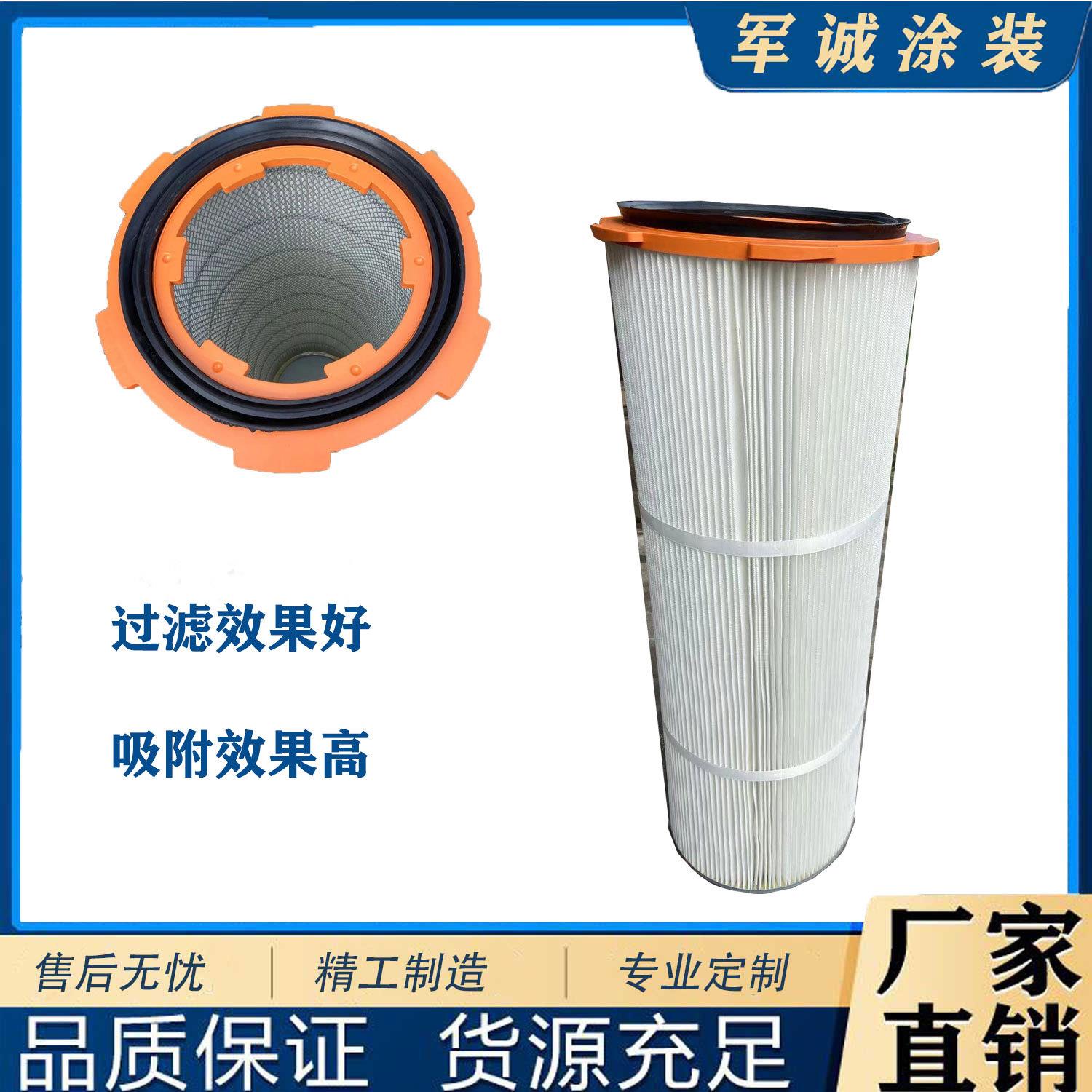 浙江德清军诚智能涂装厂家直销涂装设备六耳滤芯桶喷粉滤芯粉末