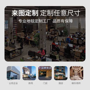 门口地垫 酒店电梯口大厅迎宾地毯 圈绒广告印字商用门垫定尺寸