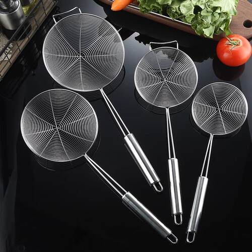 Large Stainless Steel Kitchen Strainer for Home Use, Suitabl