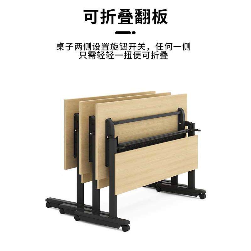 可折叠书桌电脑桌台式卧室简易书桌学习写字桌办公弹簧桌子长条桌