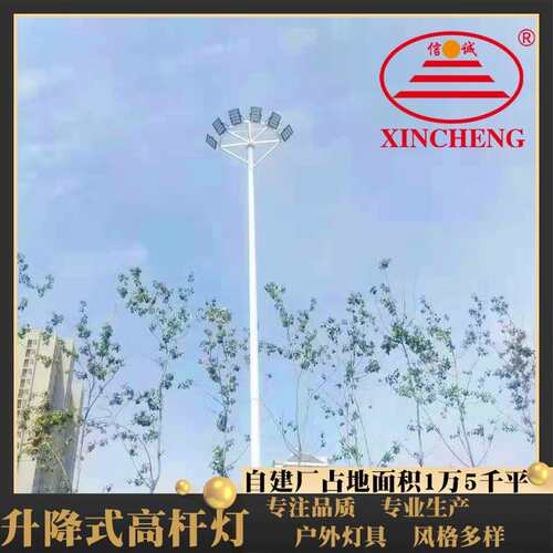 可升降式高杆灯 商用港口照明LED高杆灯 学校操场照明高杆路灯