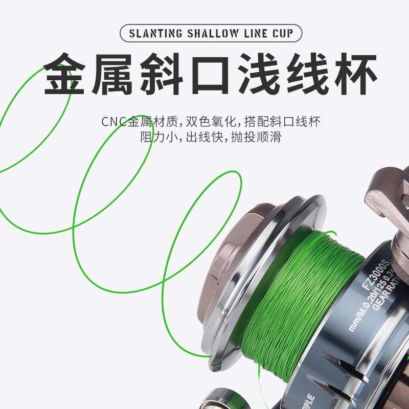 路亚纺车轮泛用鱼线轮渔轮防炸线金属海杆远投路亚矶钓竿微物鱼轮