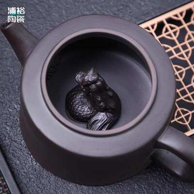 遇热原矿龙凤功夫瓢变色壶石茶具高档家用泡茶器紫砂壶茶壶国风中