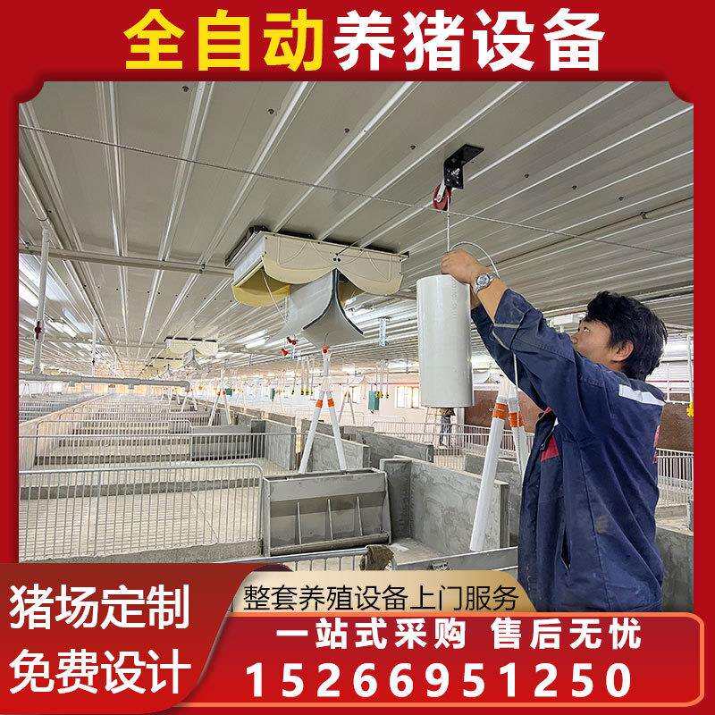 养猪料线自动喂料设备猪用养殖绞龙塞盘配件料塔料线育肥全套猪场