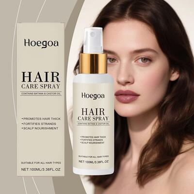 HOEGOA Hair Oil Spray Nourishing and Smoothing for Silky, Sh