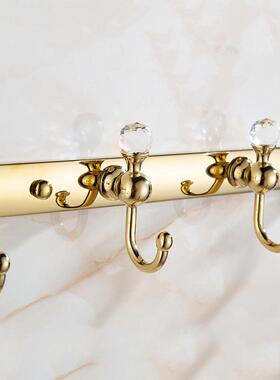 色衣金钩欧式衣服挂钩免门后玄关排钩挂衣钩墙壁上钩壁挂衣F7TT79