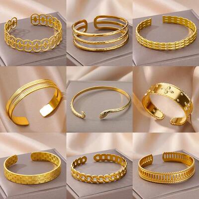 Vintage Snake Bangle Bracelet For Women Stainless Steel Snak