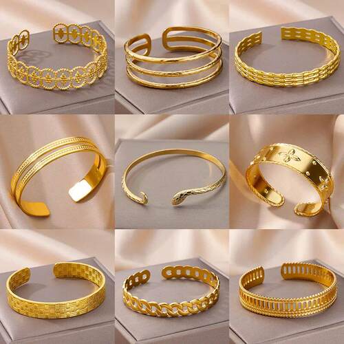 Vintage Snake Bangle Bracelet For Women Stainless Steel Snak