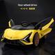 高档汽车基兰博尼儿童电动车四小轮男女充玩具车孩宝宝摇摆电遥控