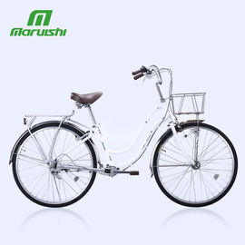丸石自行车26寸传动轴弯梁，内变速成人轻便无链条，可带载人复古单车
