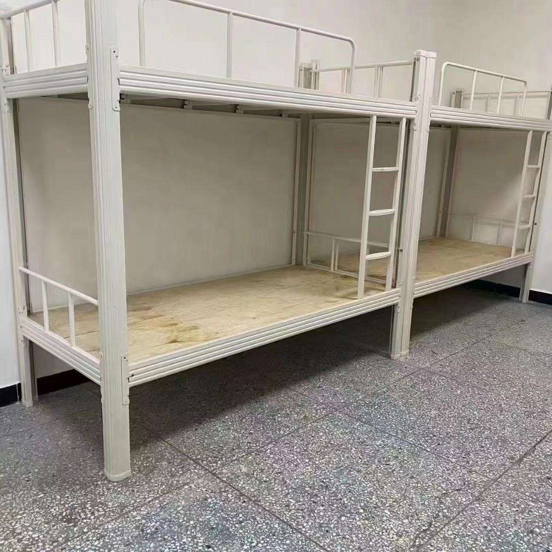 铁艺床高低床上下铺学生床型材床子母床高低铺铁床上床下桌