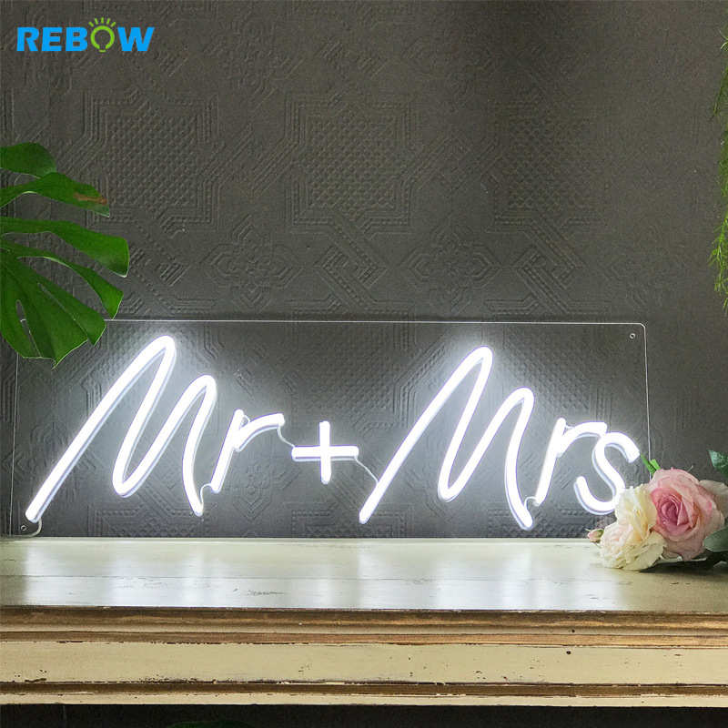 分体工艺硅胶霓虹灯求婚结婚场景氛围装饰led发光字灯定制