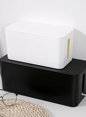 Cable management box for power strips and sockets, a desktop