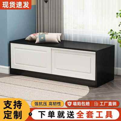 储物柜炕柜土台炕地柜移自组合欧式门柜家由用推拉NJM门阳可坐飘