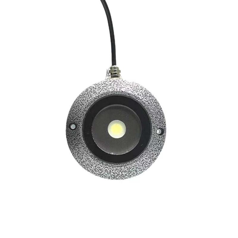 低压DC24V冰蓝光水池灯水下射灯水底灯锦鲤鱼池灯免打孔侧壁安装