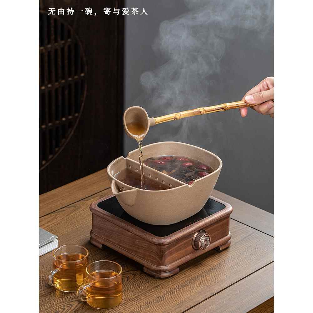 陶瓷煮茶器古法合璧煮茶碗白茶煮泡碗电陶炉复古罐罐茶陶壶套装组