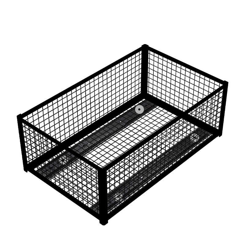 网格收纳箱橱柜拉篮铁艺超市陈列收纳筐厨房衣柜金属抽屉