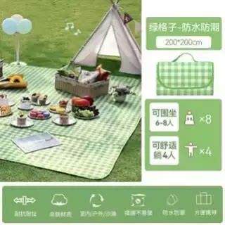 户外野餐垫加厚防潮垫可携式折叠地垫室内室外海滩露营帐篷防水坐