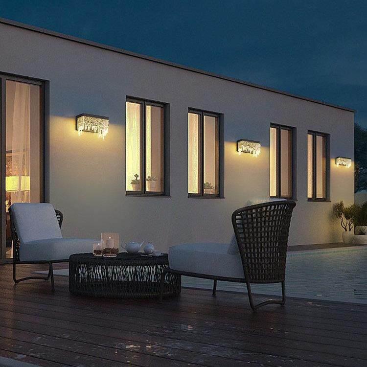 太阳能户外壁灯庭院壁灯防水别墅外墙灯院子墙壁灯墙灯大门装饰灯