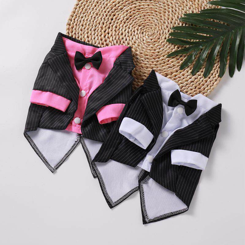 宠物狗狗西装夏天薄款泰迪西服衬衫西装婚纱礼服狗猫咪春夏季衣服
