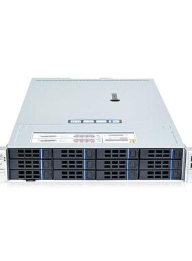 2U12盘位机架式多盘位IPFS文件存储计算影音AIO服务器主机NAS机箱