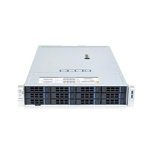 2U12盘位机架式多盘位IPFS文件存储计算影音AIO服务器主机NAS机箱