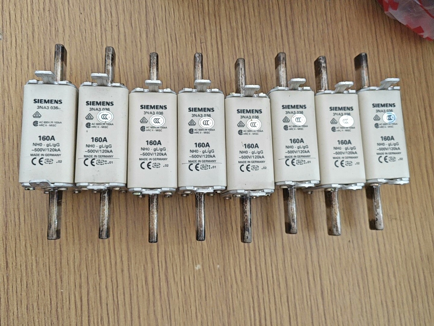 拆机西门子100A熔断器3NA3 036 NH0 160A