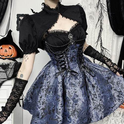 Two tone camisole skirt cover 双色吊带裙套罩衫