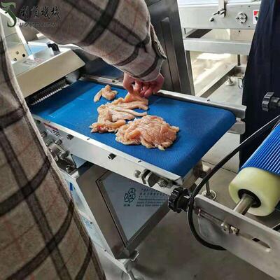 食品厂用肉类切割肉条肉片机视频 牛羊肉鸡胸肉切片机切条机器