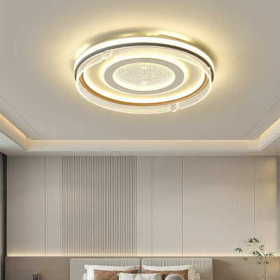 网红现代新款简约主卧室灯具北欧轻奢大气房间客厅书房led吸顶灯