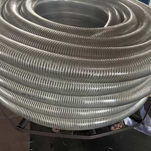 厂家pvc带钢丝管 2寸三寸塑料透明钢丝软管 金属加厚增强软管定制