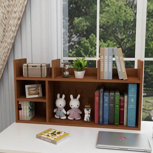 电脑桌上小书架桌面书柜学生简易置物架小型办公儿童收纳架