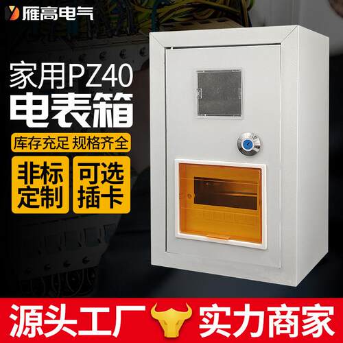 配电箱照明配电箱户内配电箱不插卡电表箱pz40电表箱