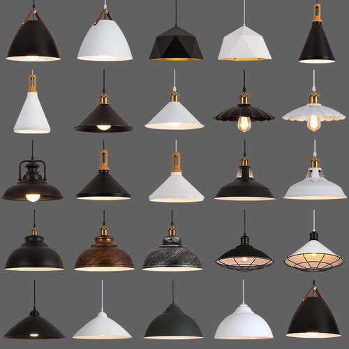 覆古工业风饭厅吧台餐桌吊灯创意个性烧烤火锅店饭店餐饮店灯罩灯