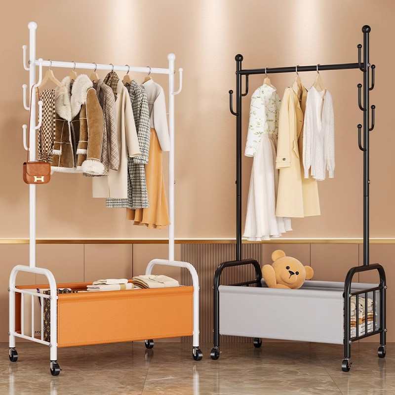 衣帽架落地立式可移动加粗挂衣架家用卧室内储物衣架阳台晾衣架子