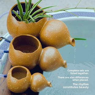 古养鱼过滤葫芦流动水箱开口氧合水箱上出水口景观装饰水景观装饰