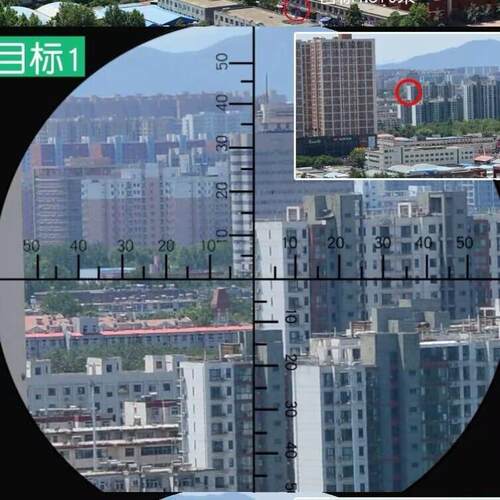 刻度望远镜十字瞄准器单筒望远镜小型关瞄镜十字刻度座标日夜俩用