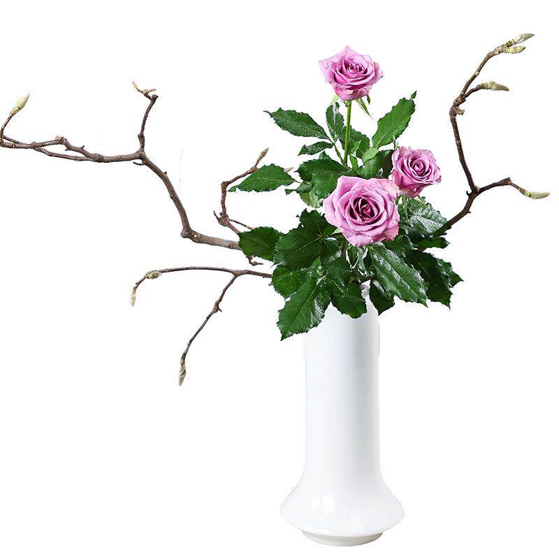 剑山插花盆花盆陶瓷日式禅意室内插花花器小原流插花工具简约艺术