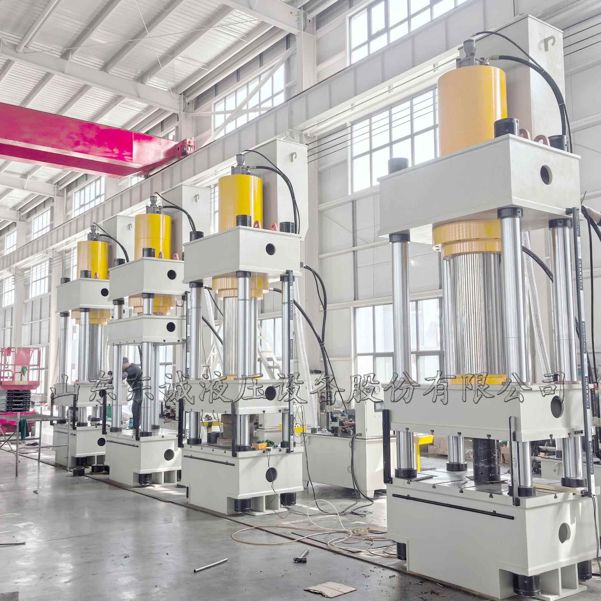 直销500吨四柱液压机 木屑加热成型液压机 加热板630吨四柱液压机