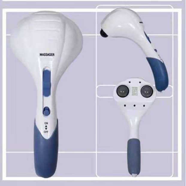 卡通狗双头大力按摩器脊椎梳理棒多功能家用电动手持锤震动按摩仪