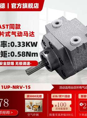 叶片式气动马达1UP-NRV-15扭矩0.58NM功率0.33KW防爆防水