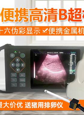 包邮兽用B超猪用b超机 牛羊用 检查馿马高清母猪B超机测孕便捷式